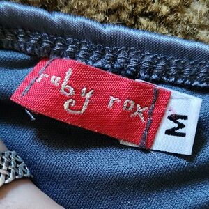 Ruby Rox Silver Halter Top Dress Sized Medium